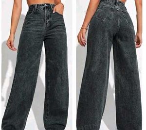 Grey Stright Fit Jeans