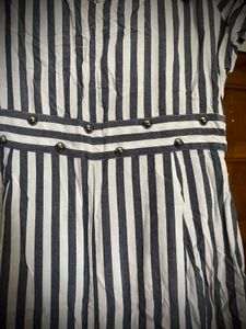Monochrome Stripe Jumpsuit