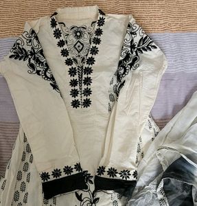 Price Drop- Partywear Embroidered Kurta Set