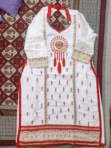 Ladies Plazoo Suit. Fully Stitched. 3pcs Set