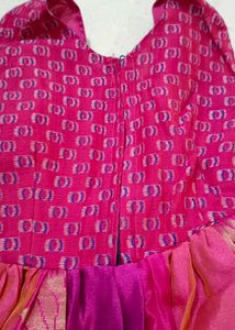 Banarsi Pink Gown Or Anarkali Kurti