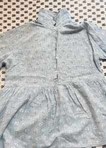 indigo Print kurti