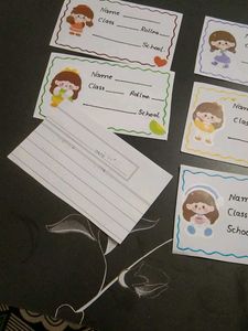 Handmade School Name Labels