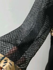 Elegant Black &amp; Gold Kurta