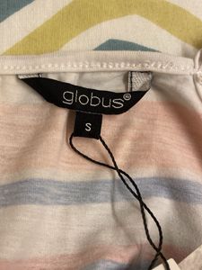 Striped Bodycon Dress with slit