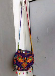 beautiful embroided sling bag