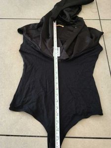 new women girls Stylish Black Bodysuit Top