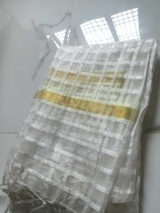 Elegant White Dupatta