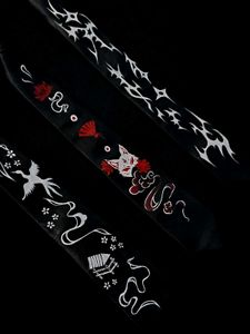 Grunge Gothic Japanese Neck Tie