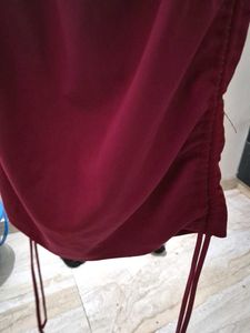 Burgundy Sleeveless Top