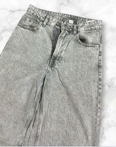 Wide Leg Acid Wash Jeans