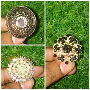 Statement Rings - Set of Three