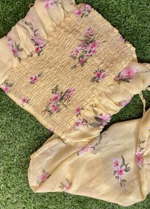 Yellow Floral Top