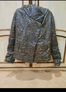Leopard Print Puffer Jacket