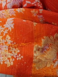 Orange Printed Patiala Pant (Women)