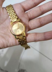 Sonata Watch Golden Color
