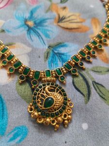 South Indian Jewellery set of 2 necklace and earri