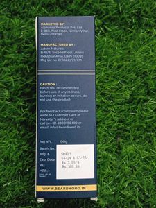 Beardhood Charcoal Peel-off Mask