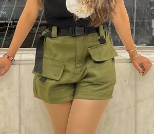Olive Green Cargo Shorts