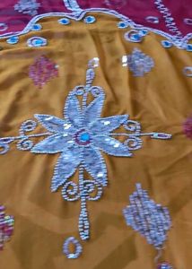Red Rajput Saree