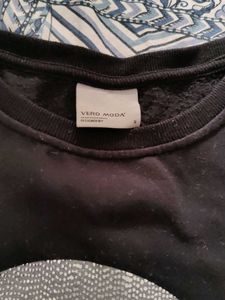 Black Veromoda 'J'aime le Weekend' Top