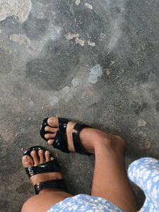 Black FANCY  Slippers