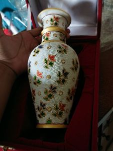 Marble Meenakari flower vase