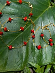 Manjadi seed Anklets