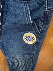 Babyhug Denim Joggers-12-18 Months