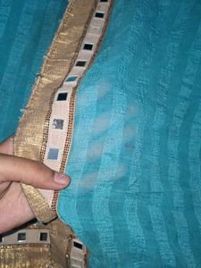 Mirror Work Saree