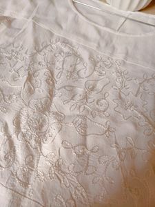 White Blue Dress Combo