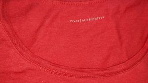 Unisex Red Round neck T-shirts