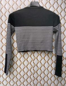 New with tag Pinterest Zara Striped Crop Top