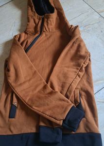 Brown Zip Hoodie