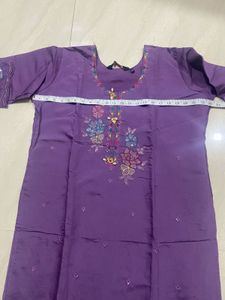 💜 Purple Party Wear Embroidered Suit 💜