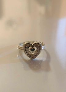 Heart Ring pure silver 💕💕