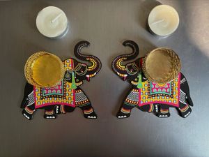 Elephant Tealight Holders (Set of 4)