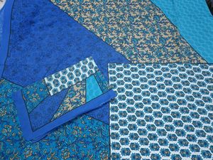 Like New Blue Colour Double Bedsheet Cotton