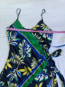 Zara Floral Print Wrap Dress Bust 34-36