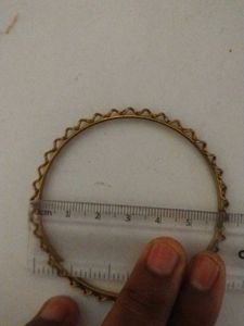 Metal Bangles And Silk Thread Bangle