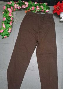 Brown Straight Leg Trousers