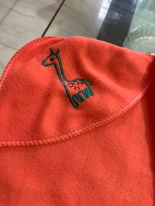Orange Giraffe Baby Blanket