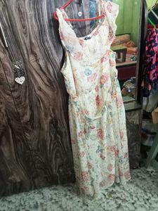 Floral Chiffon Maxi Dress