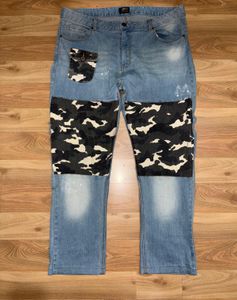 Amerigo Vespucci Camo Patch Baggy Jeans
