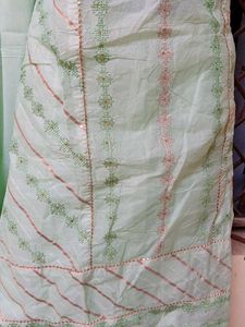 Mint Green Embroidered Sharara Suit