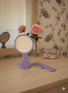 Handheld Mirror &amp; Comb Set