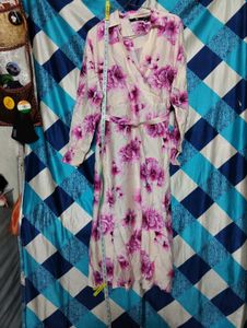 💗Pinterest Floral Wrap Midi Dress for Sale!