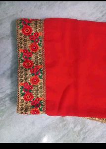 Partywear Border Saree ❤️