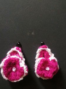 CROCHET HAIR CLIP MADE IN HOME