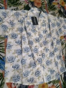 Floral Print Button-Down Shirt